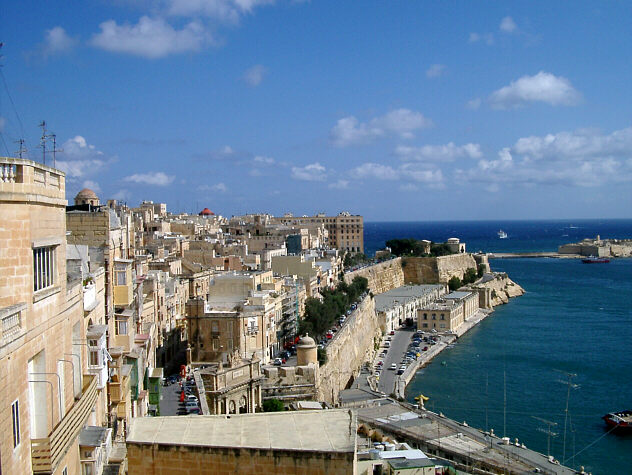 Valletta view towards fort Elmo.