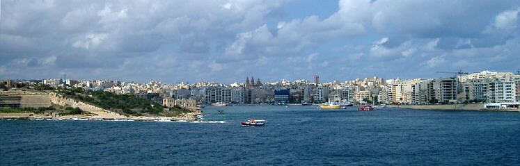 Sliema seen from Valletta.