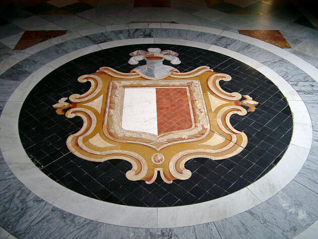 Coat of arms in the grandmaster's palace