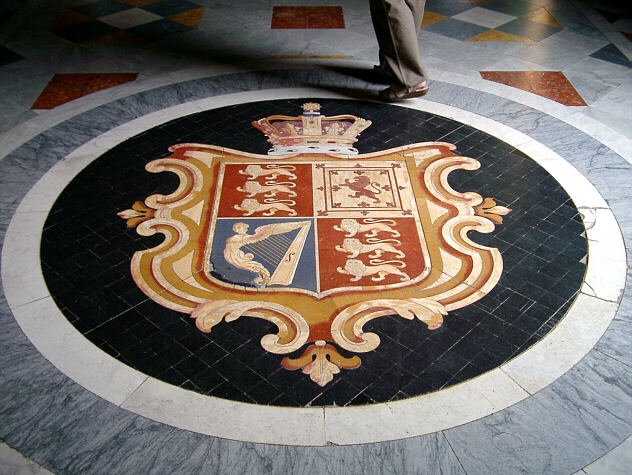 Coat of arms in the grandmaster's palace