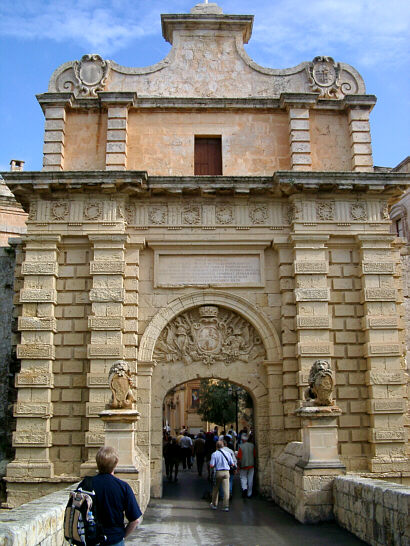 Mdina's city gate