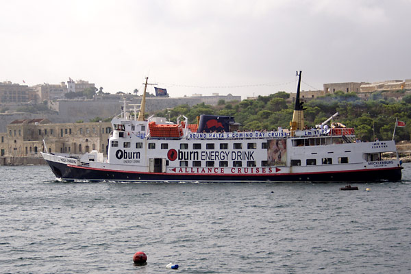 Udflugtsskib p&aring; Malta