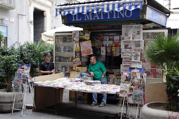 Kiosk i Napoli