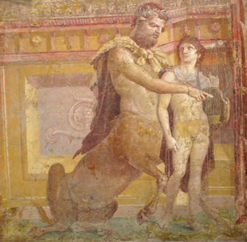 Fresko fra papyrusvillaen i Herculaneum