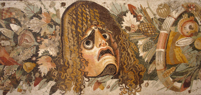 Udsnit af romersk mosaik