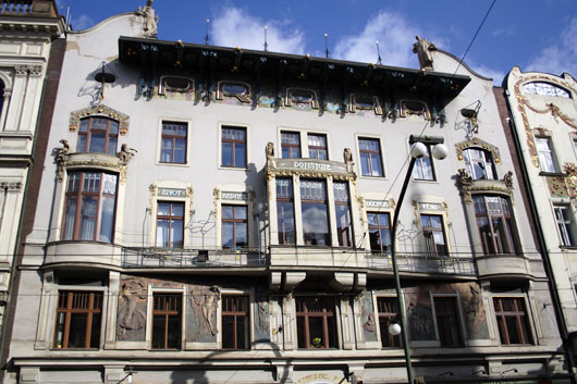 Hus p&aring; N�rodni i Prag