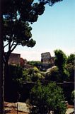 Udsigt til Colosseum. Klik for st&oslash;rre billede.