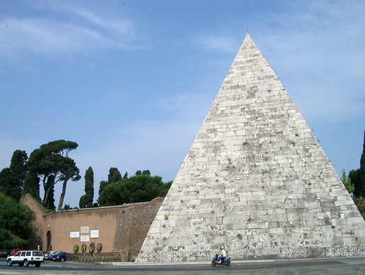 Pyramid of Cestius in Rome