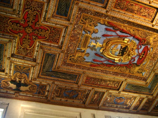 Loftet i San Sebastiano basilikaen