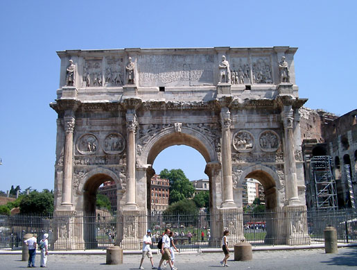 The Arch of Constantine near Coliseum