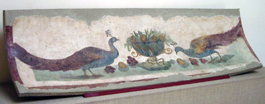 Roman fresco at the museum in Ostia Antica