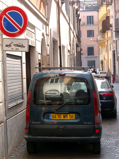 Illegal Parking in Rome