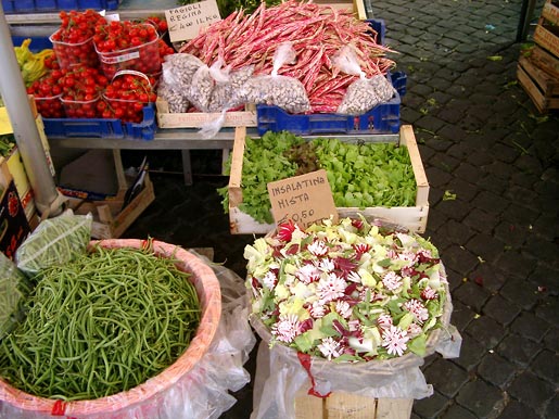 Vegetables at Campo dei Fiori in Rome
