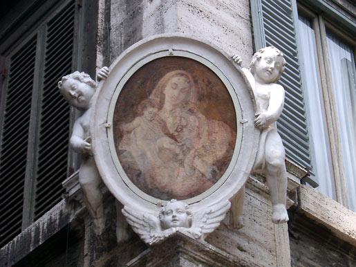 Madonna on a street corner in Rome
