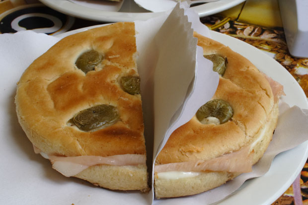 Panino p&aring; Caff� Fantini i Rom