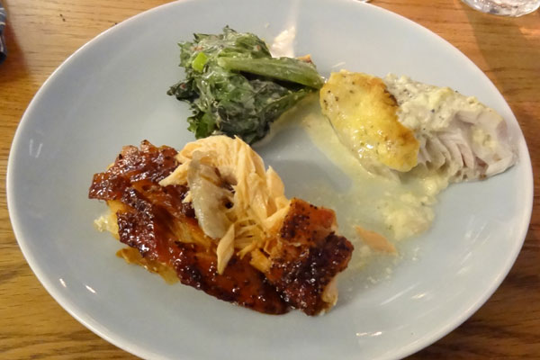 Fisk fra buffeten p&aring; Franks Fiskerestaurant