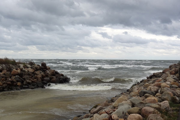 Hvor S&aelig;by &Aring; udmunder i Kattegat