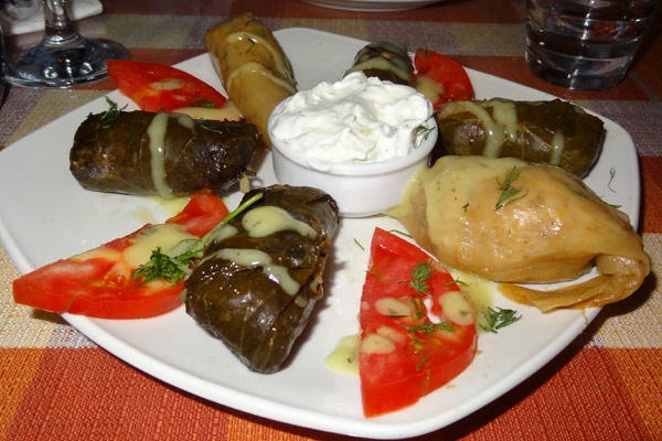 Dolmades p&aring; Samos