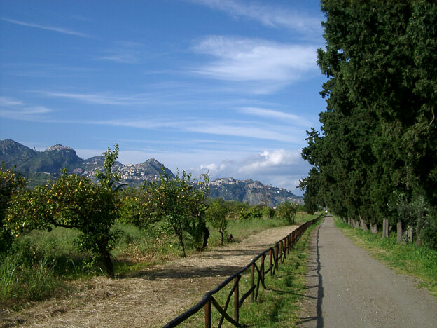 The archaeological site in Naxos