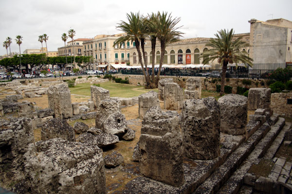 Resterne af Apollontemplet i Siracusa