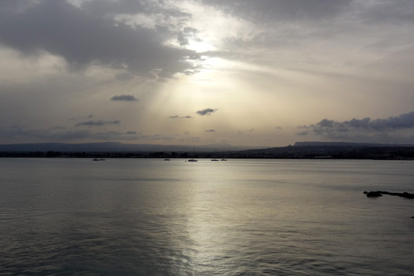 Solnedgang i Siracusa