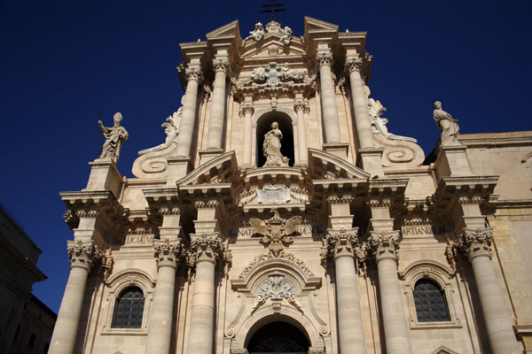 Domkirkens facade i Siracusa