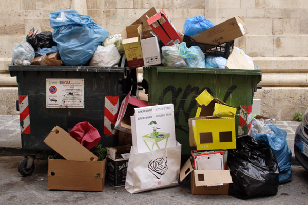 Affaldscontainere i Siracusa