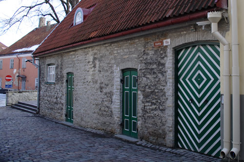 Gammelt hus i Tallinn