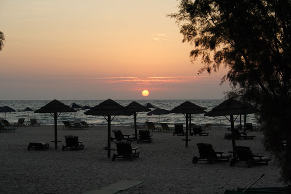 Solnedgang i Mastichari p&aring; Kos