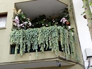 Frodig altan i Puerto de la Cruz