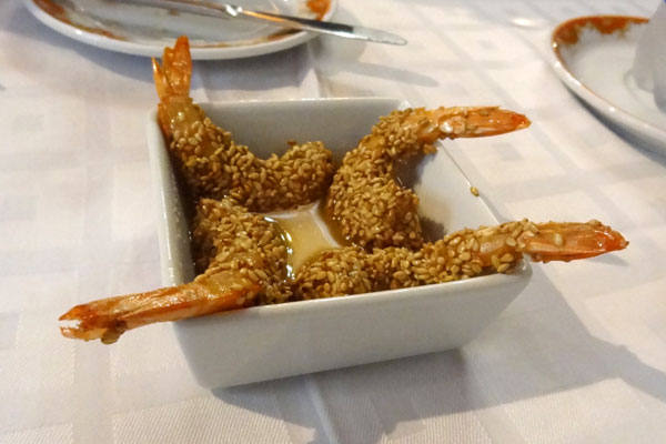 Tapas: rejer med sesamfr�
