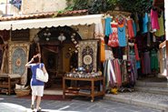 Turistforretning i Rhodos' gamle by