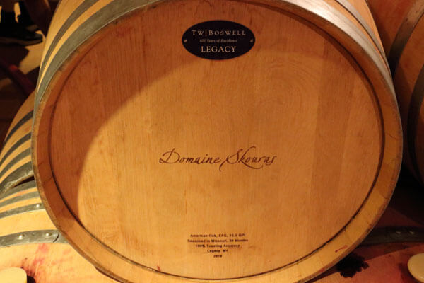 Vinfad af amerikansk eg.