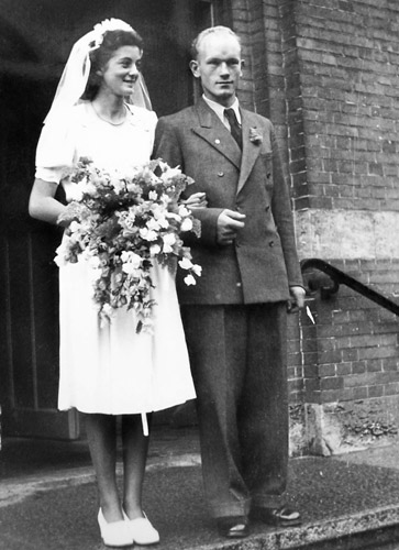 Tonny og Sven Nielsens bryllupsbillede