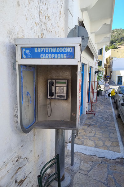Korttelefon på torvet